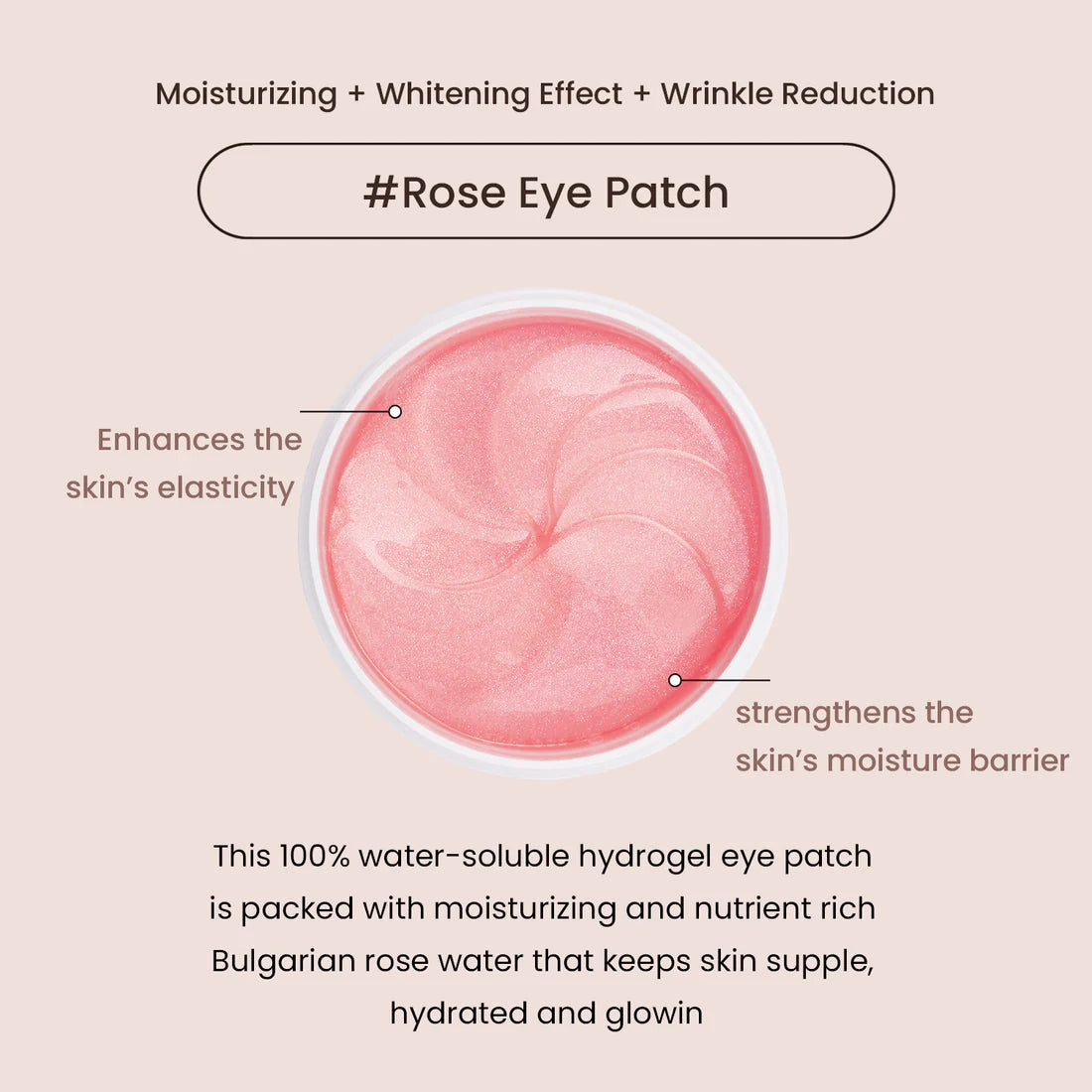 Heimish Hydrogel Eye Patch with Bulgarian Rose Water – 60 pièces