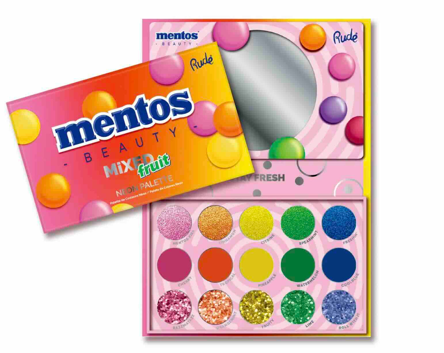 Palette au néon Mentos Mixed Fruit