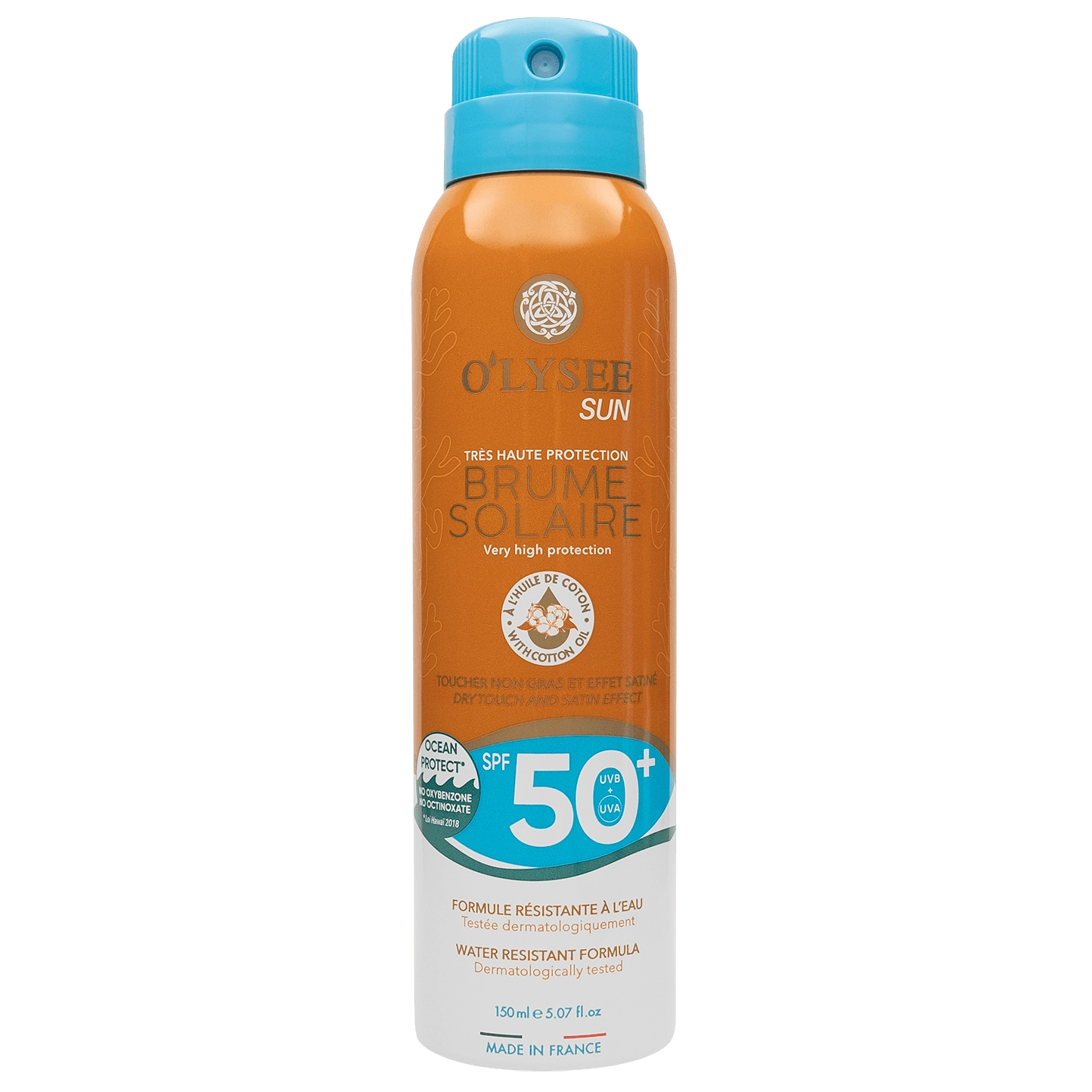 Brume solaire très haute protection SPF50+ ( marque française )