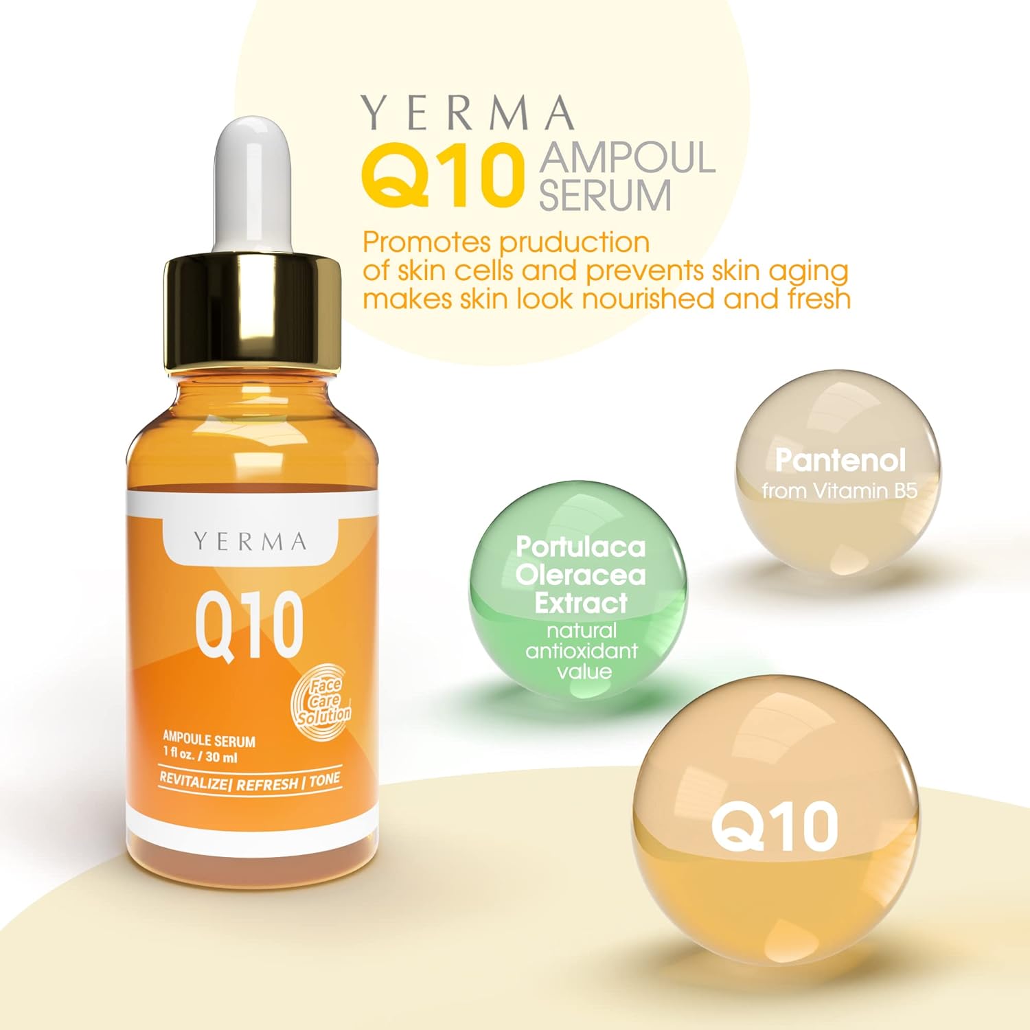 Ampoules de Sérum YERMA Q10