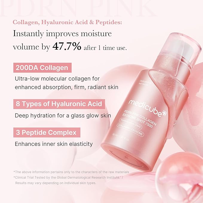 Sérum MEDICUBE PDRN Pink Collagen Exosome Shot 7 500 PPM